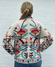 Load image into Gallery viewer, SUZANI JACKET - Cream, Multi/ RED lining