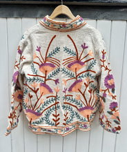 Load image into Gallery viewer, SUZANI JACKET - Cream/ CORAL stripe lining