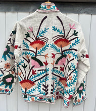 Load image into Gallery viewer, SUZANI JACKET - Cream, Multi/ RED lining