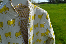 Load image into Gallery viewer, Yellow Moos Reversible Quilted Jacket
