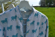 Load image into Gallery viewer, Blue Moos Long Quilted Coat