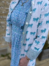 Load image into Gallery viewer, Blue Moos Long Quilted Coat
