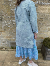 Load image into Gallery viewer, Blue Moos Long Quilted Coat