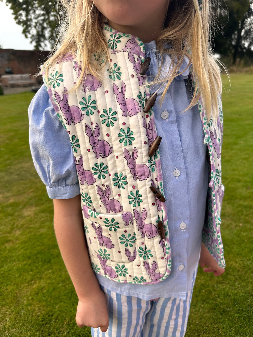 Bonnie Bunny Reversible Quilted Gilet