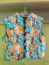 Load image into Gallery viewer, LEOPARD JUNGLE gilet (BLUE)
