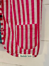 Load image into Gallery viewer, ELLIE print gilet AQUA/PINK STRIPE
