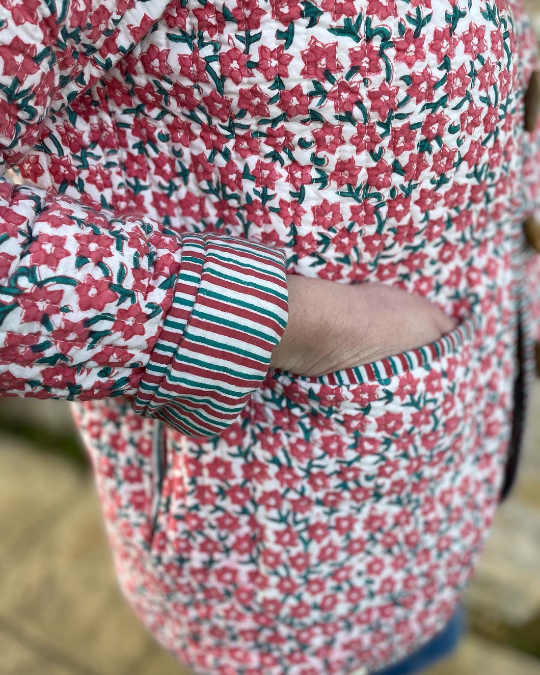 Quilted Reversible Jacket, BLOSSOM - MEDIUM