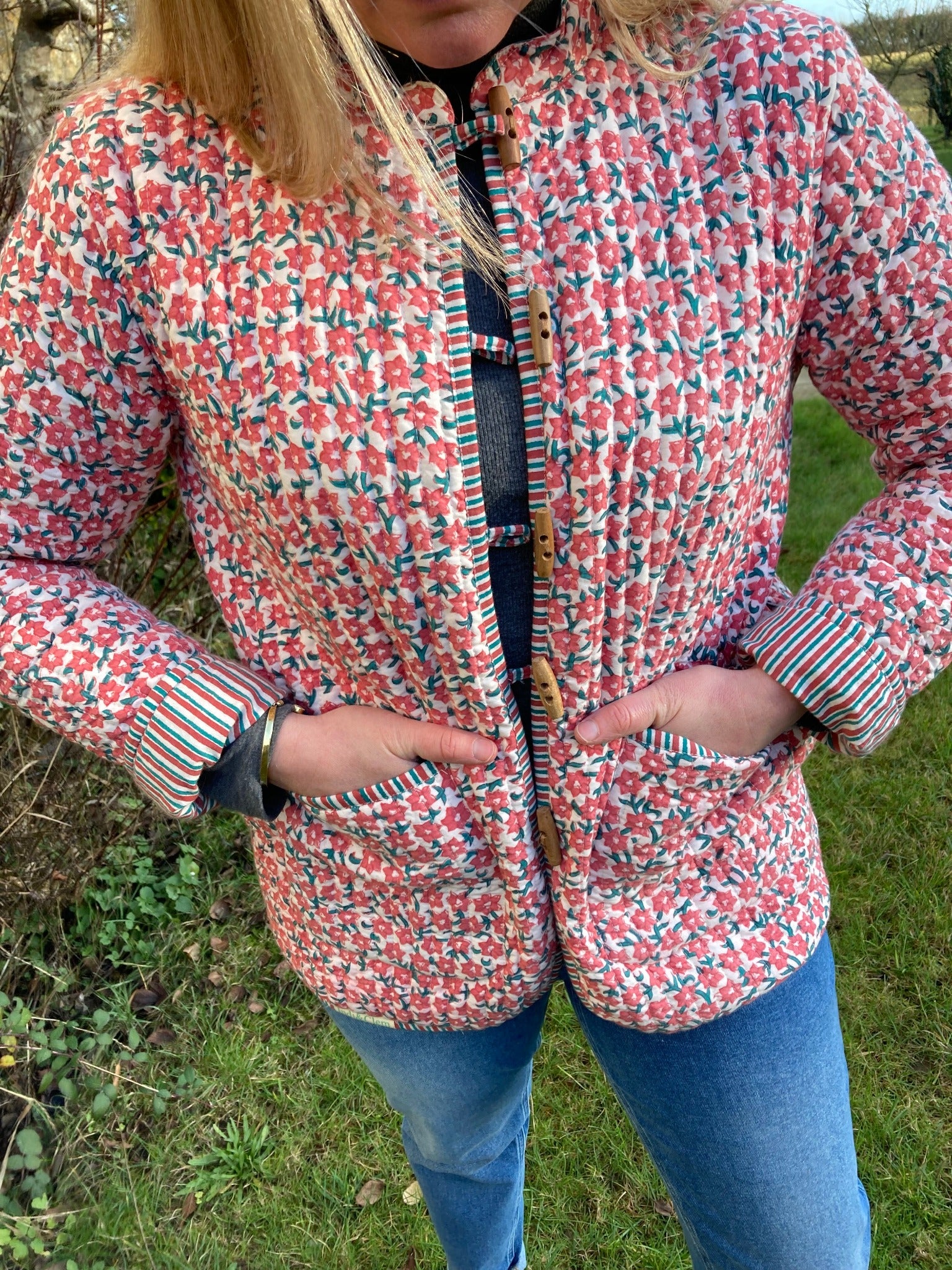 Quilted Reversible Jacket BLOSSOM MEDIUM