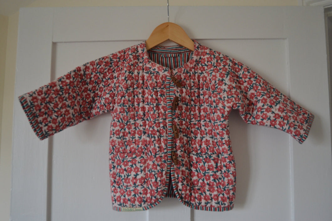 Quilted Reversible Jacket, BLOSSOM (1-2 YEARS)
